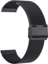 Microwear Watch Straps, Stainless Steel Mesh Watch Band Replacement Quick Release, 20mm Black