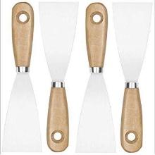 Galax Pro Accessories for hot air, coated spatula, 4pcs scrapers with wooden handle, knives to paint