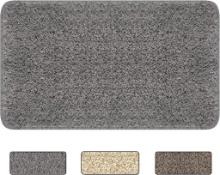 MAXEE Doormat, Indoor Dirt Trapper Mat, Machine Washable, Non-Slip, Microfibre 50 x 80 cm (Grey)-2