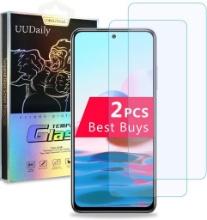 UUDaily Tempered Glass Compatible with Redmi Note 10 Screen Protector [0.33mm Ultra Clear], 2 Pack
