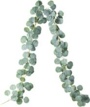 PARTY JOY Artificial Vines Artificial Silk Eucalyptus Garland 6ft 147 Leaves Wedding Backdrop Arch