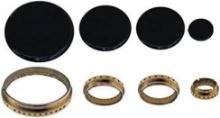 Samet gas kitchen burners - rings+brass lids 4Pcs