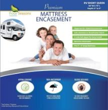 RV Short Queen Mattress Protector 60" W x 75?L - Low Profile Fits 5" to 8" Thick , $52.00 MSRP