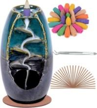 SPACEKEEPER Ceramic Backflow Incense Holder and Burner Waterfall, $29.99 MSRP