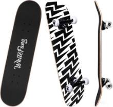 WhiteFang Skateboards for Beginners, Complete Skateboard, $49.99 MSRP