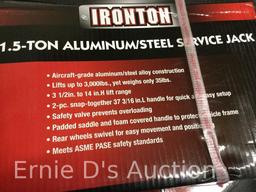 Ironton 1.5 Ton Low Profile Alum/Steel Service Floor Jack