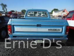 1983 Dodge D150 Pickup Pickup Truck, VIN # 1B7FD14T2DS402024
