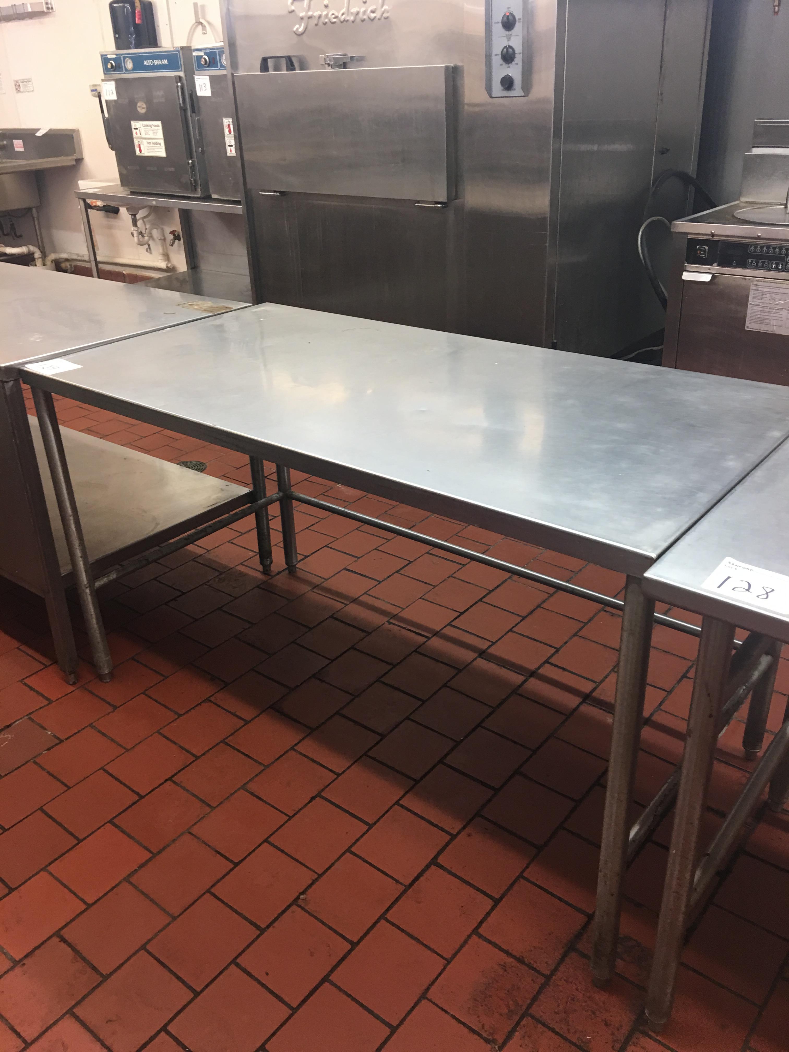 5' Stainless steel table