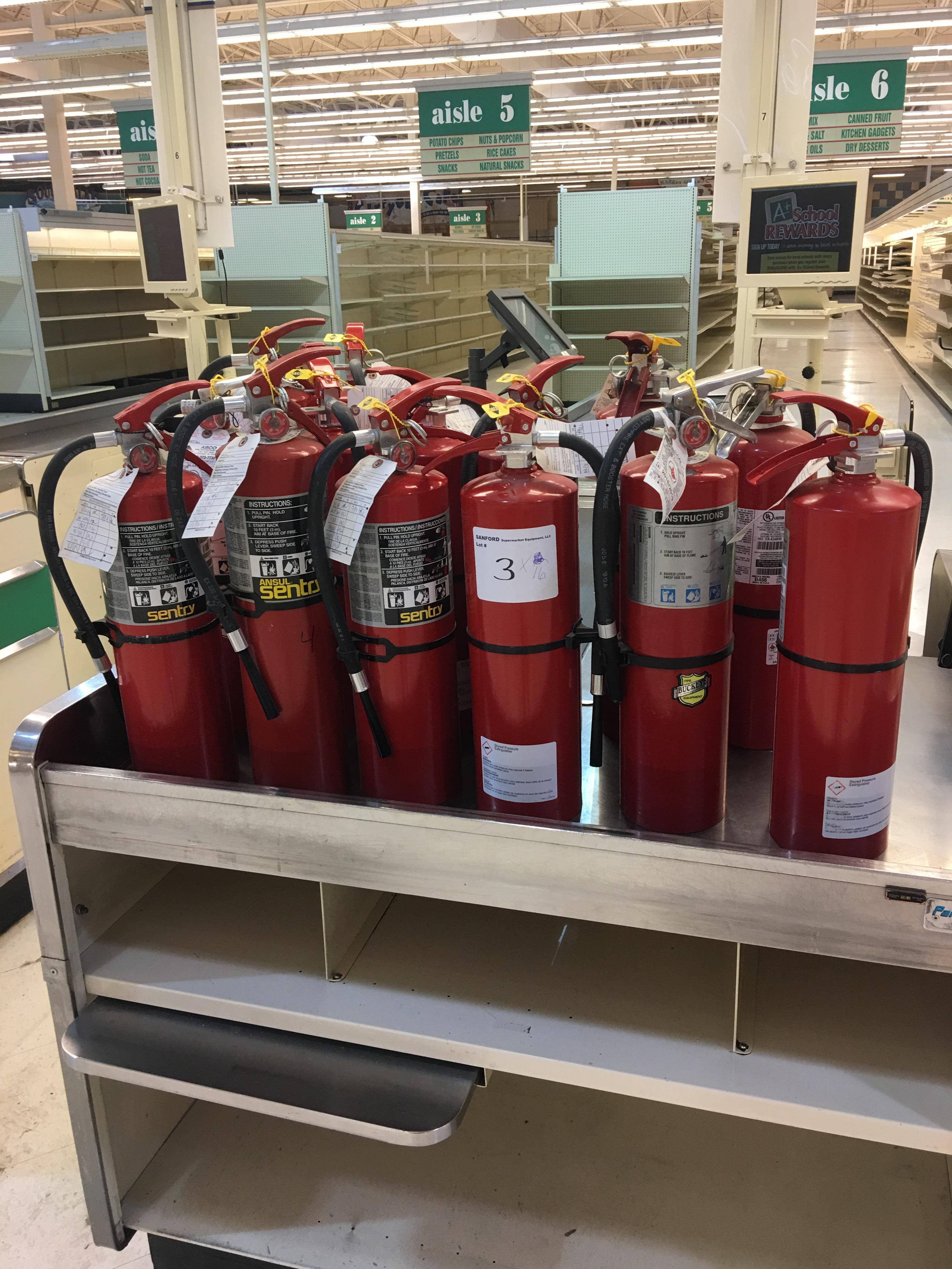 Powder fire extinguishers