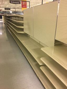 Kent 45' Gondola shelving, measured down middle