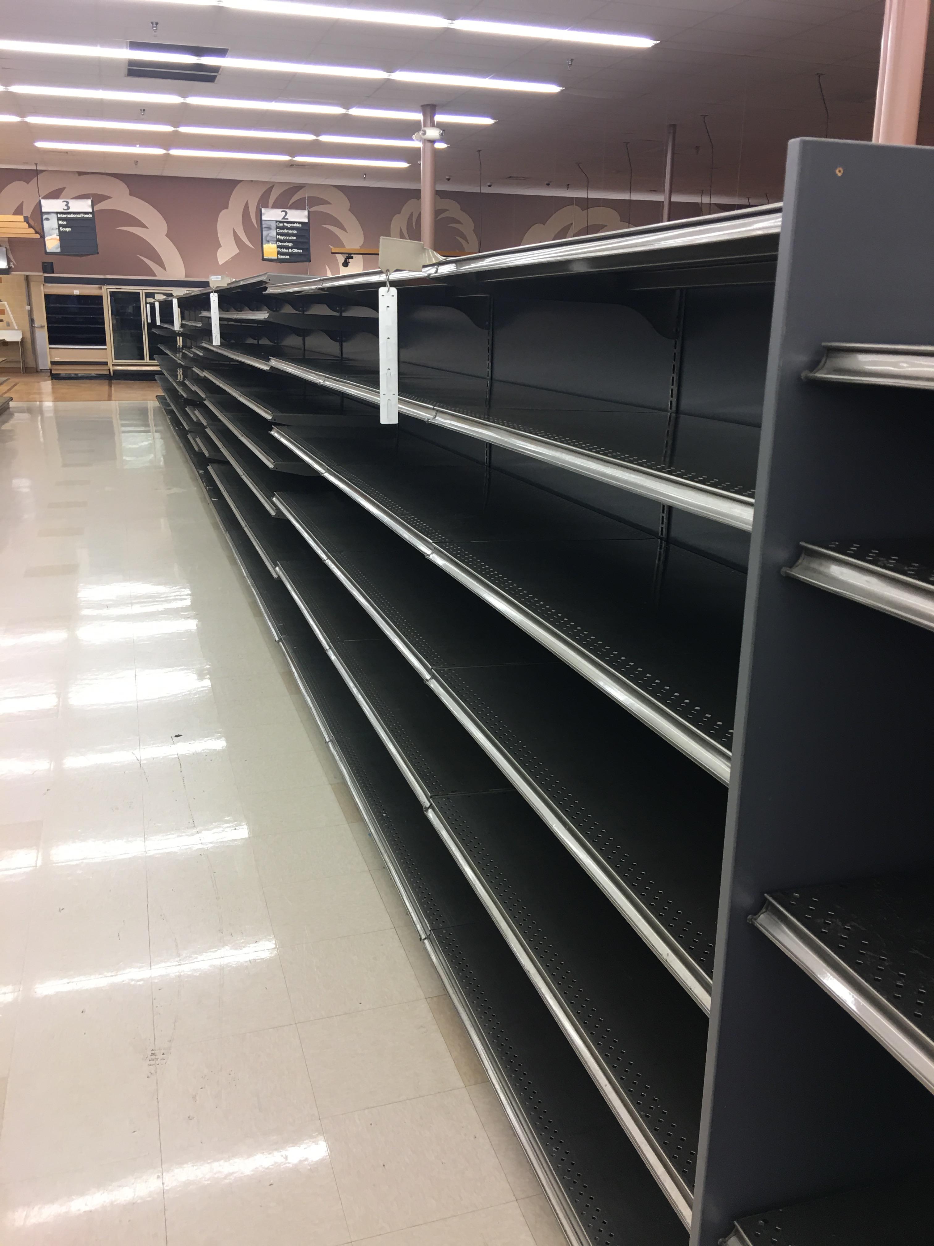 60' Kent Gondola shelving. 66' high.  Base 22"/22".  Shelves 22"