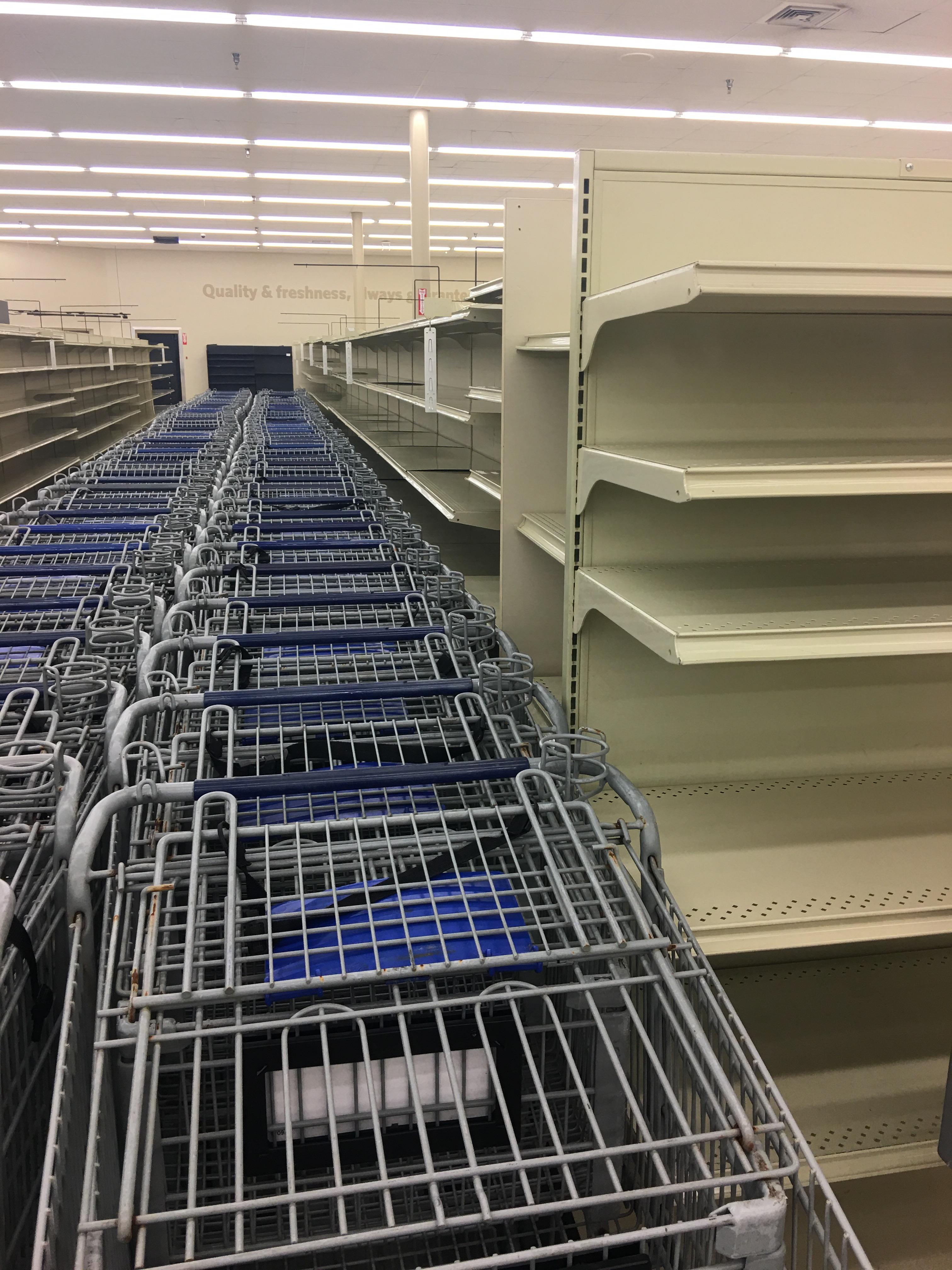 65' Kent gondola shelving, sold by the foot measured down the middle