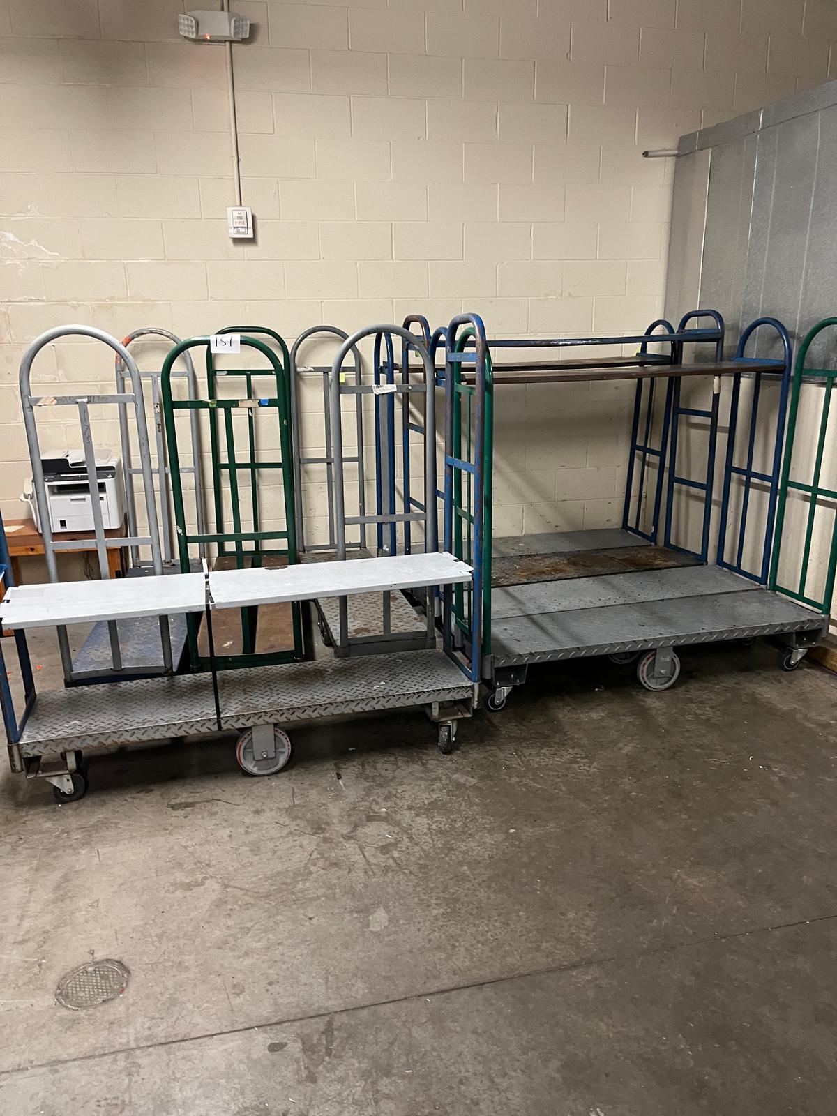 (8) Six Wheel Stock Carts