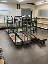 (8) Six Wheel Stock Carts