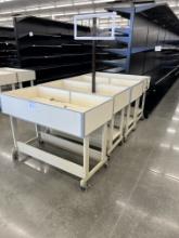 2' X 4' Dump tables merchandiser