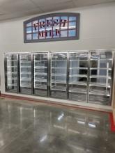 18' X 18' Dairy Cooler with (6) Styleline Display Doors