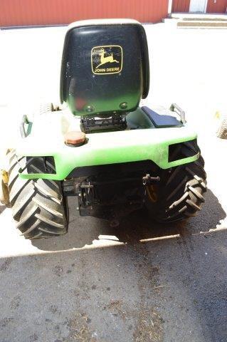 JD 455 LAWN TRACTOR, 1,400 HRS, 60" DECK, DIESEL