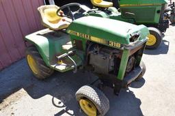 JD 318 LAWN TRACTOR, (PARTS, NO DECK)