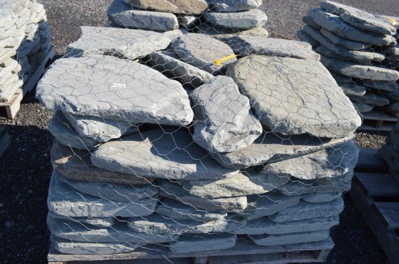 Blue Mountain landscape pallet of larger pavers