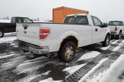 '09 Ford F150 XL, 140,583 miles, automatic, 2wd, brake controller, 8' bed, gas, (V.I.N# 1FTRF12W59KC