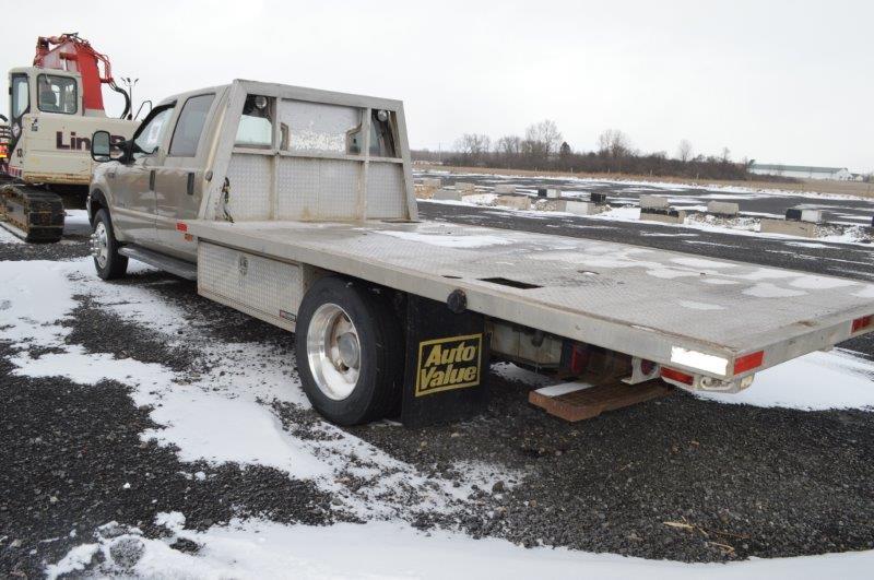 '01 Ford F450 pickup truck w/ 14' aluminum flatbed, diesel, 116,259 miles,