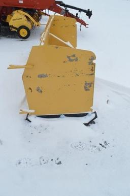 7'7" Skid mount snow scraper