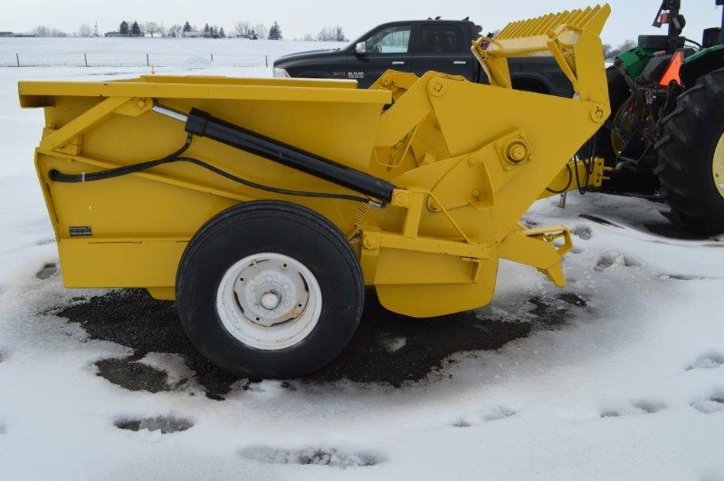 Degelman rock picker HYD Dump, wheel drive, (nice)