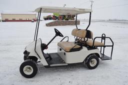 '05 EZ-GO Golf cart, 125cc twin cyld, rear seat, canopy, gas, 945 hrs, (ver