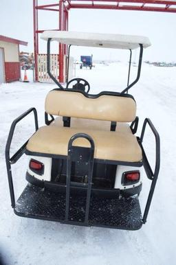 '05 EZ-GO Golf cart, 125cc twin cyld, rear seat, canopy, gas, 945 hrs, (ver