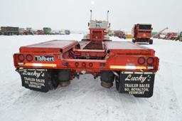 '00 Talbert 35 ton lowboy, w/ 22' well, air ride, hyd disconnect, new brake