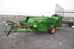 '08 JD 348 square baler w/ JD 42 kicker, string tie, electric controls, aut