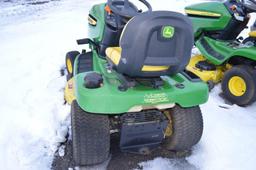 JD X300 lawn mower w/ 42" deck, 700 hrs, hydro