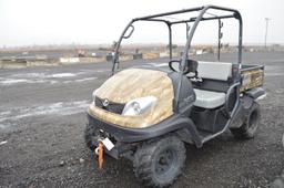 Kubota RTV 500 w/ 293 hrs, 4wd, dumping bed, gas, front winch, camo