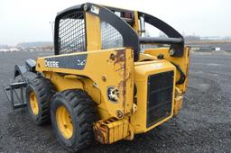 JD 320 skidloader w/ hyd. quick attach, rear weights, 12-16.5 tires