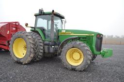 '00 JD 8110 tractor w/ 7,523 hrs, 16 speed power shift, 4wd, 20.8R42 rear d