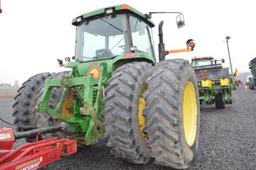 '00 JD 8110 tractor w/ 7,523 hrs, 16 speed power shift, 4wd, 20.8R42 rear d