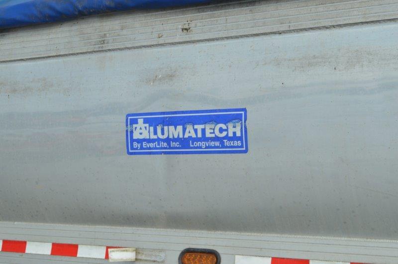 '00 Alumatech 40' frameless dump trailer w/ air ride, liner, roll tarp, gra