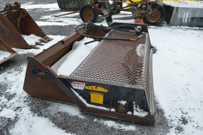 Rock Away 72" stone picker attachment