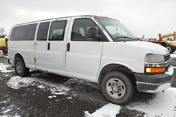 '07 Chevrolet 15 passenger van w/ 231,962 miles, automatic trans, VIN# 1GAH
