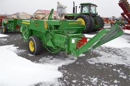 '09 JD 348 baler w/ quarter turn chute, poly lining, wire tie, hyd. tension