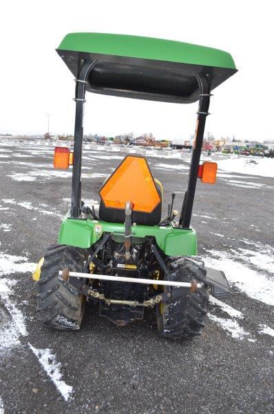 JD 2210 lawn tractor w/ 4,304 hrs, 4wd, 60'' deck, 3pt, canopy, deisel