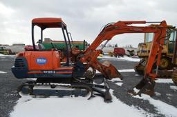 Kubota KX121-2 mini exc. w/ 2,535 hrs, 2 speed, 21'' digging bucket, leveli