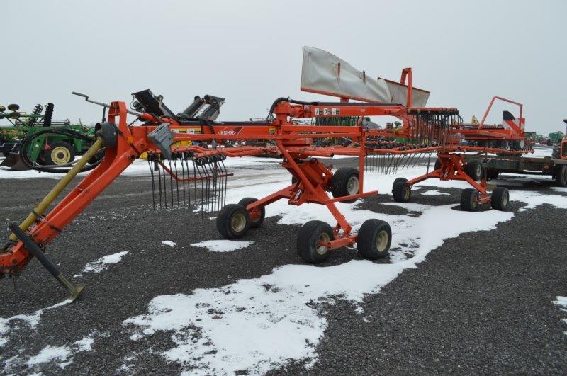 Kuhn 70GA 7922 Master Drive double rake w/ single or double row option, 540