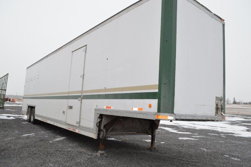 '85 Kentucky enclosed semi trailer, doors on each side w/ swing on the rear