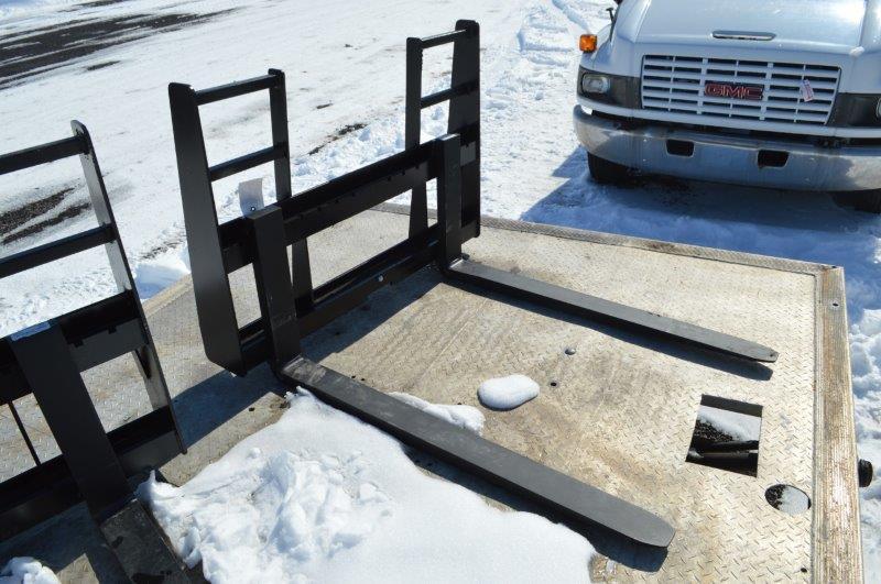 48"Heavy duty Skid mount walk through pallet forks