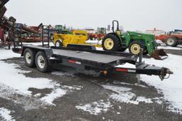 '04 Centerville 16' heavy duty equipment trailer w/ electric brakes, 12,000