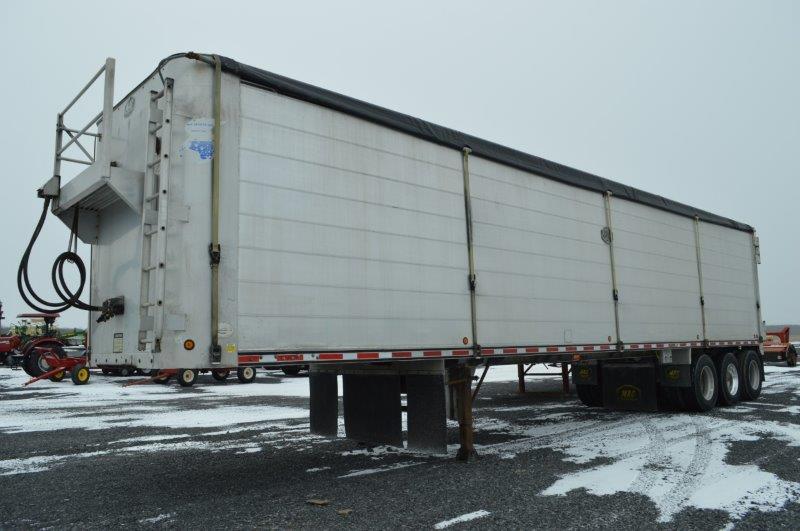 '05 Mac 45'x102" walking floor semi trailer w/ air ride, 25,000# tri-axle (