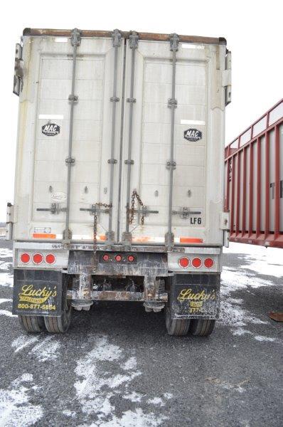 '05 Mac 45'x102" walking floor semi trailer w/ air ride, 25,000# tri-axle (