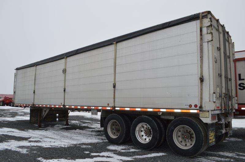 '05 Mac 45'x102" walking floor semi trailer w/ air ride, 25,000# tri-axle (