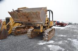 JD 450C crawler loader w/ 4 in 1 bucket, 4,322 hrs, (coolent leak & need en